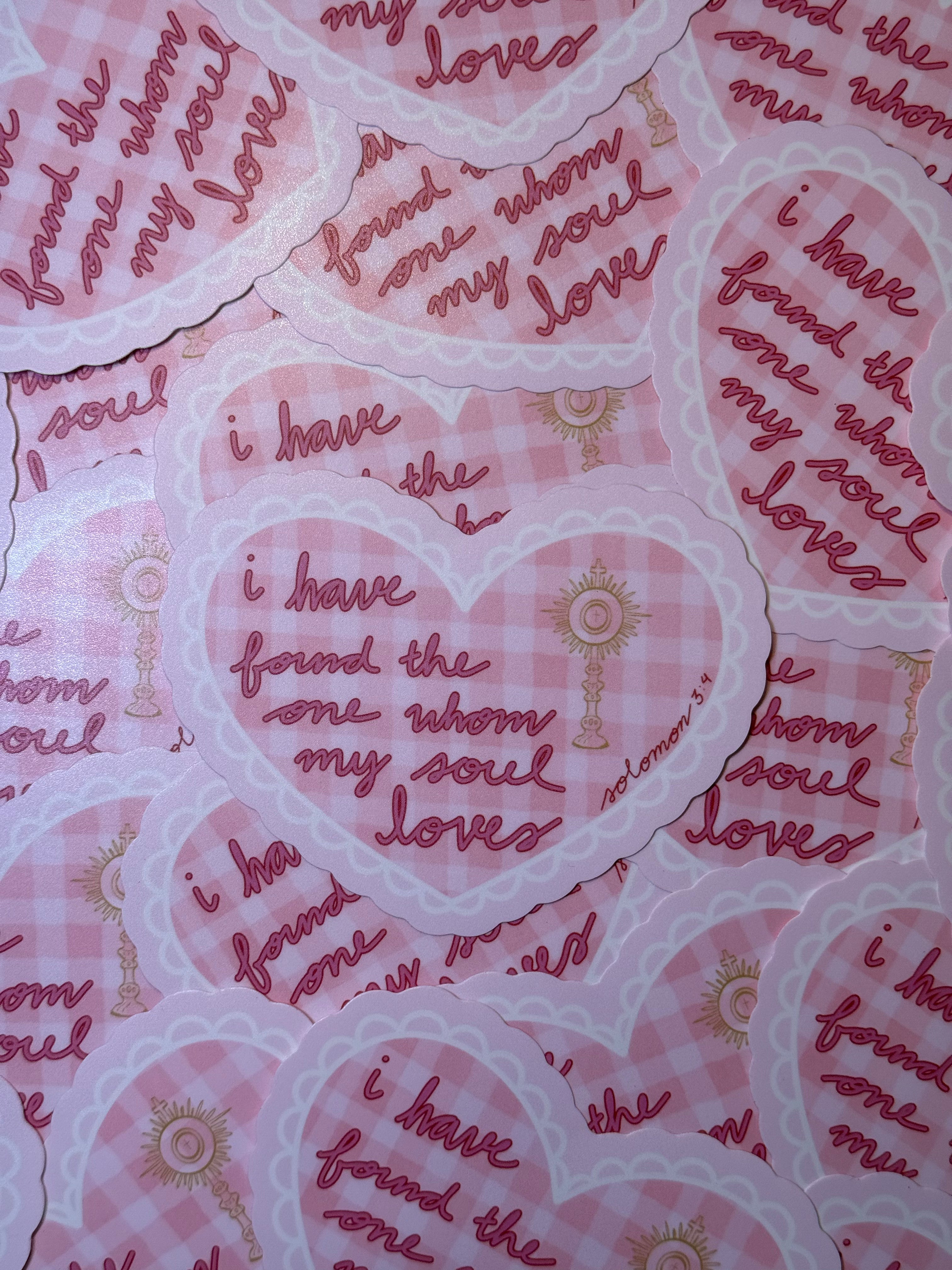 Jesus, the one whom I love Sticker