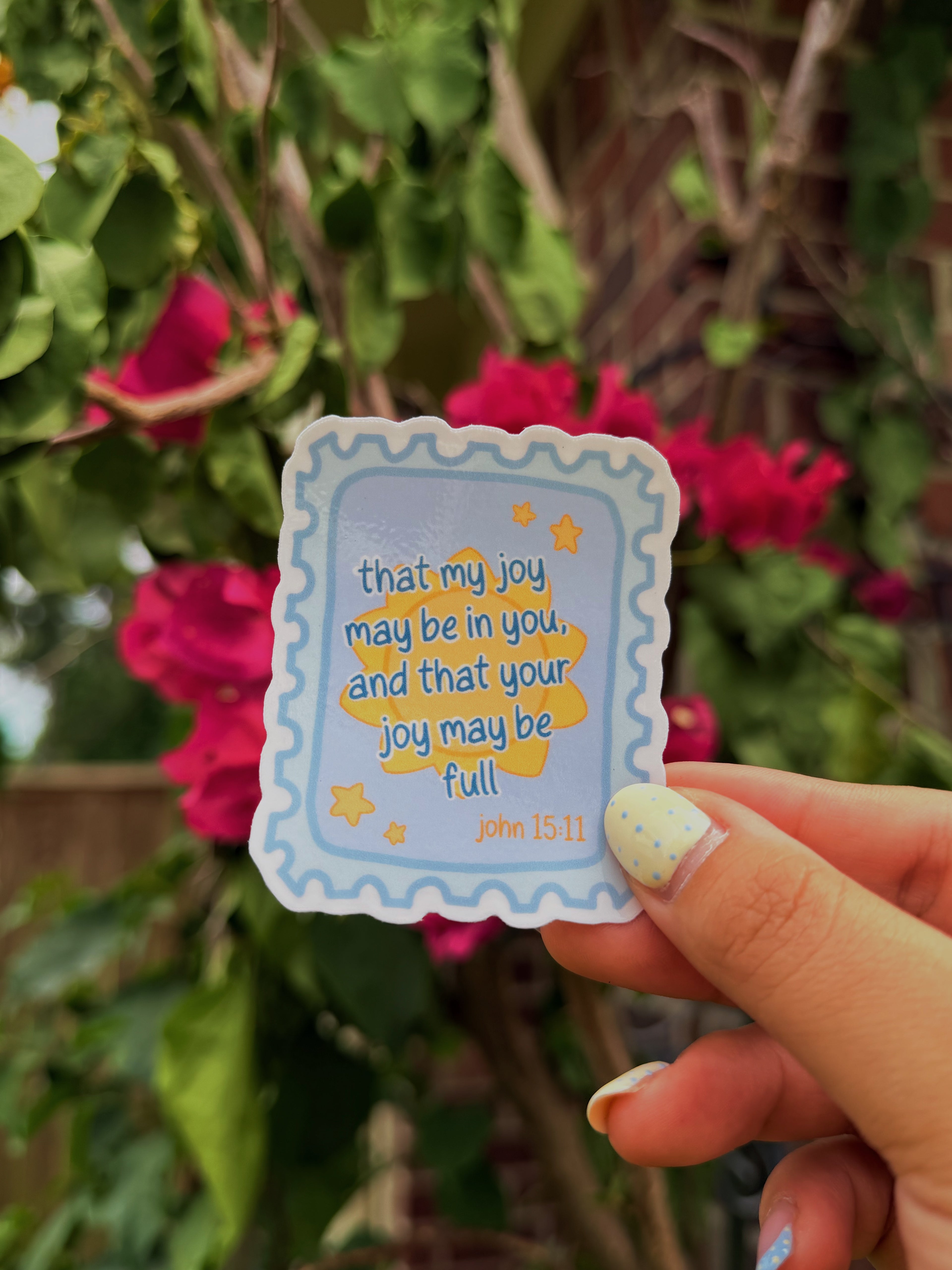 John 15:11 Postage Sticker
