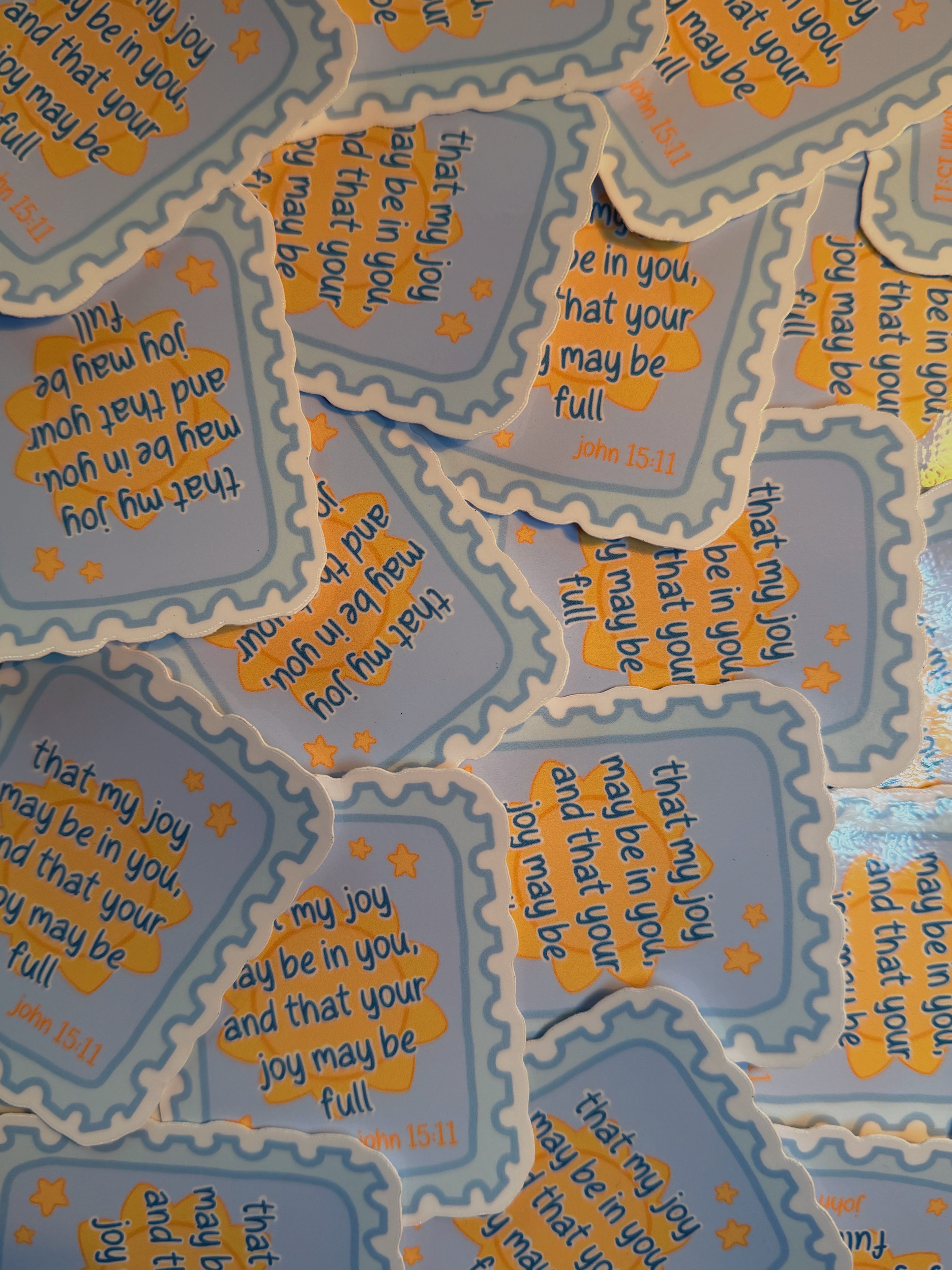 John 15:11 Postage Sticker